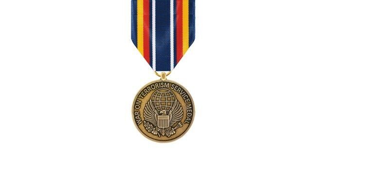 US NAVY GLOBAL WAR ON TERROR SERVICE MEDAL  AUTHORIZED REGULATION.AUTHENTIC