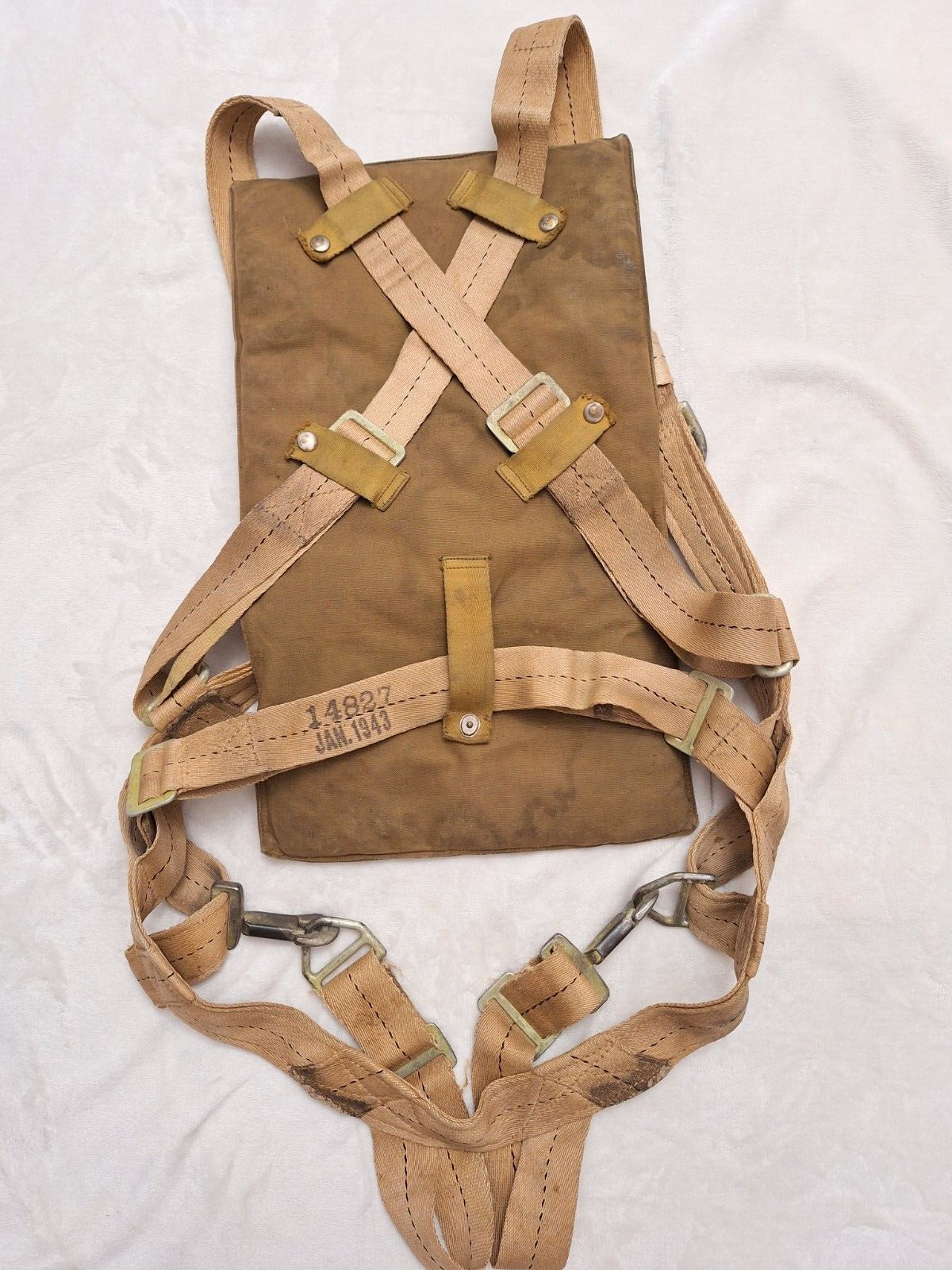 WWII 1943 USAAF B-17 Parachute Harness QAC Air Force AN6513 Masters of the Air