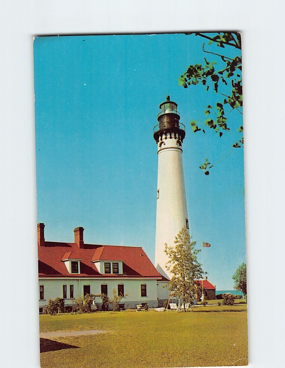 Postcard Wind Point Lighthouse Racine Wisconsin USA