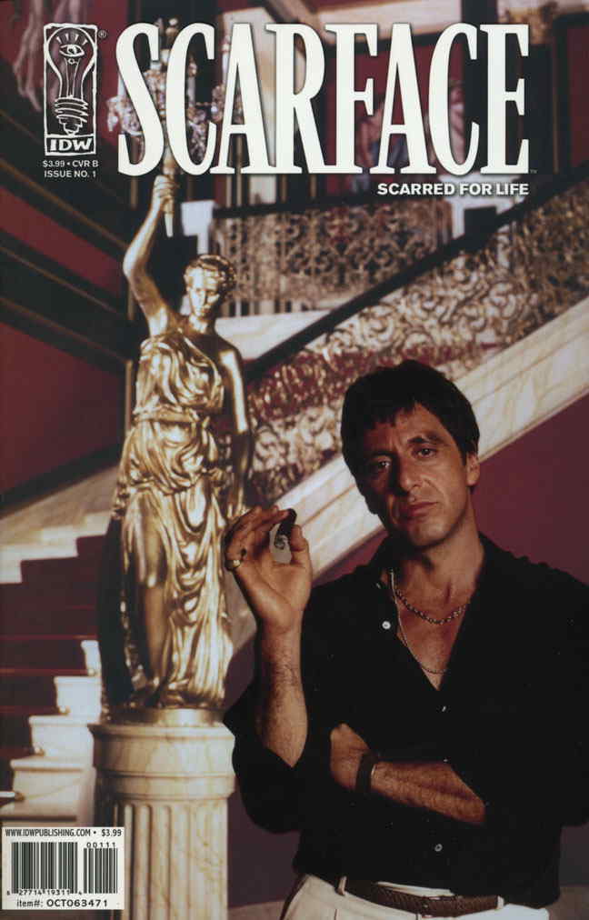 Scarface: Scarred For Life #1B VF; IDW | Al Pacino Photo Cover - we combine ship