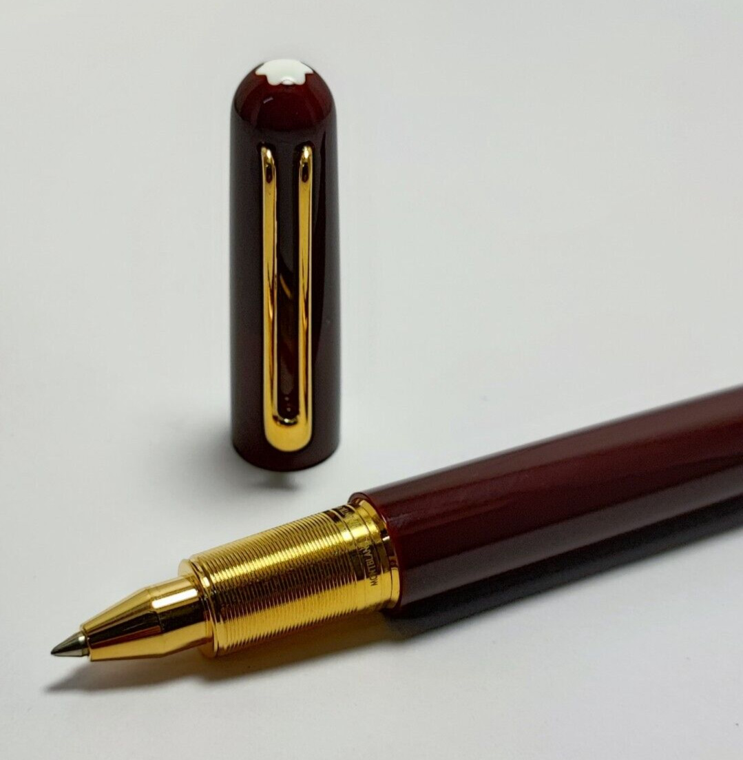 Luxury Montblanc M Series Brown Body Magnetic Cap Ballpoint Pen - Used