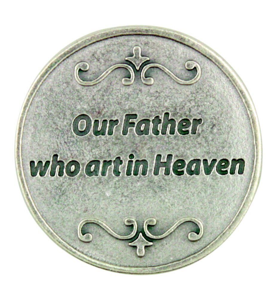 Devotional Pocket Token with The Lord's Our Father Prayer of Christianity