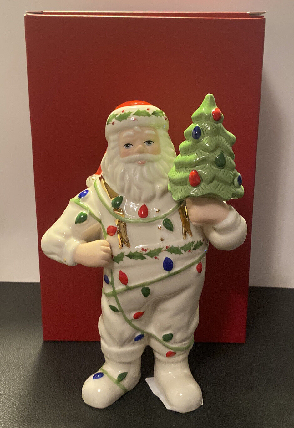 Lenox Annual 2023 Santa With Tree 7” Figurine New In Box SKU# 894763