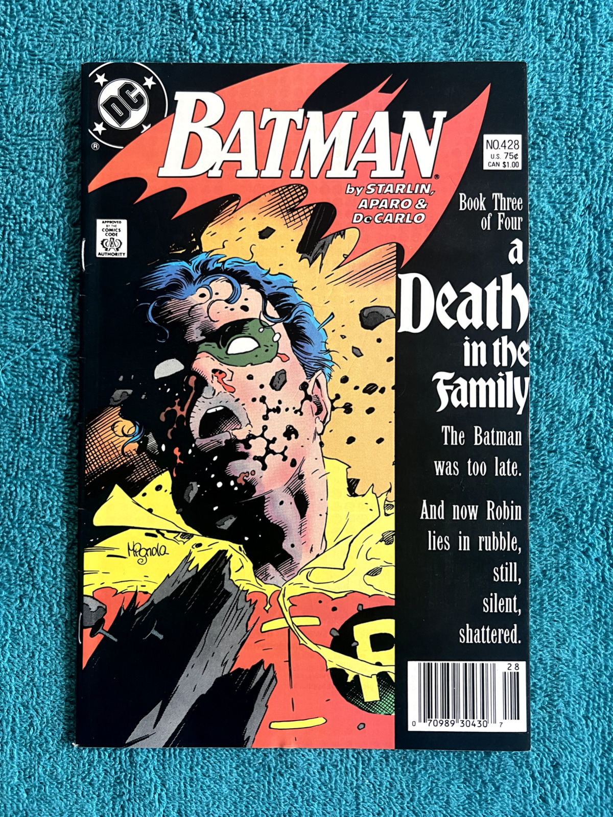 Batman #428 DC  A Death in the Family  Very Fine  Death of Jason Todd Part 3