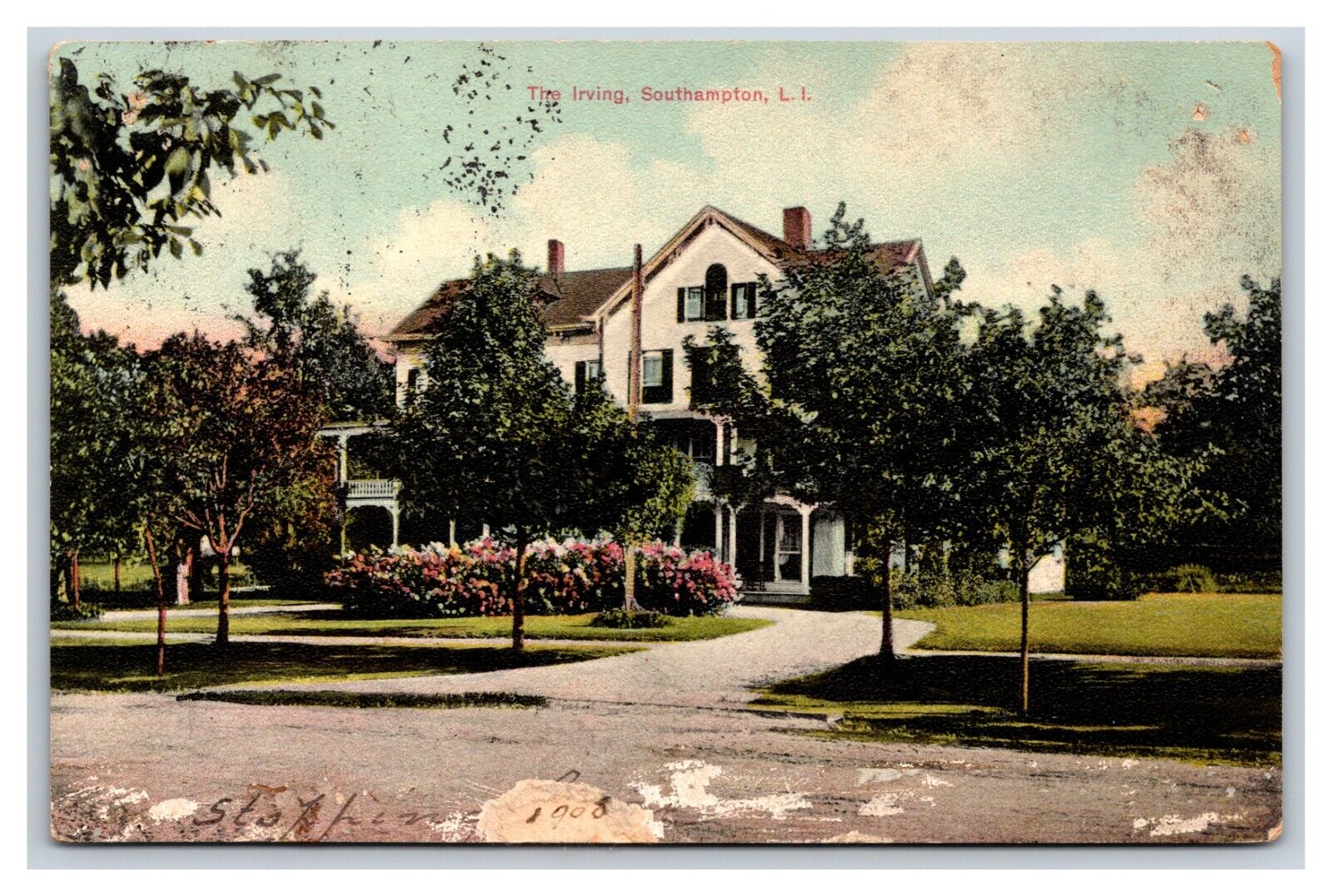 The Irving House Southampton Long Island New York NY 1914 DB Postcard V17