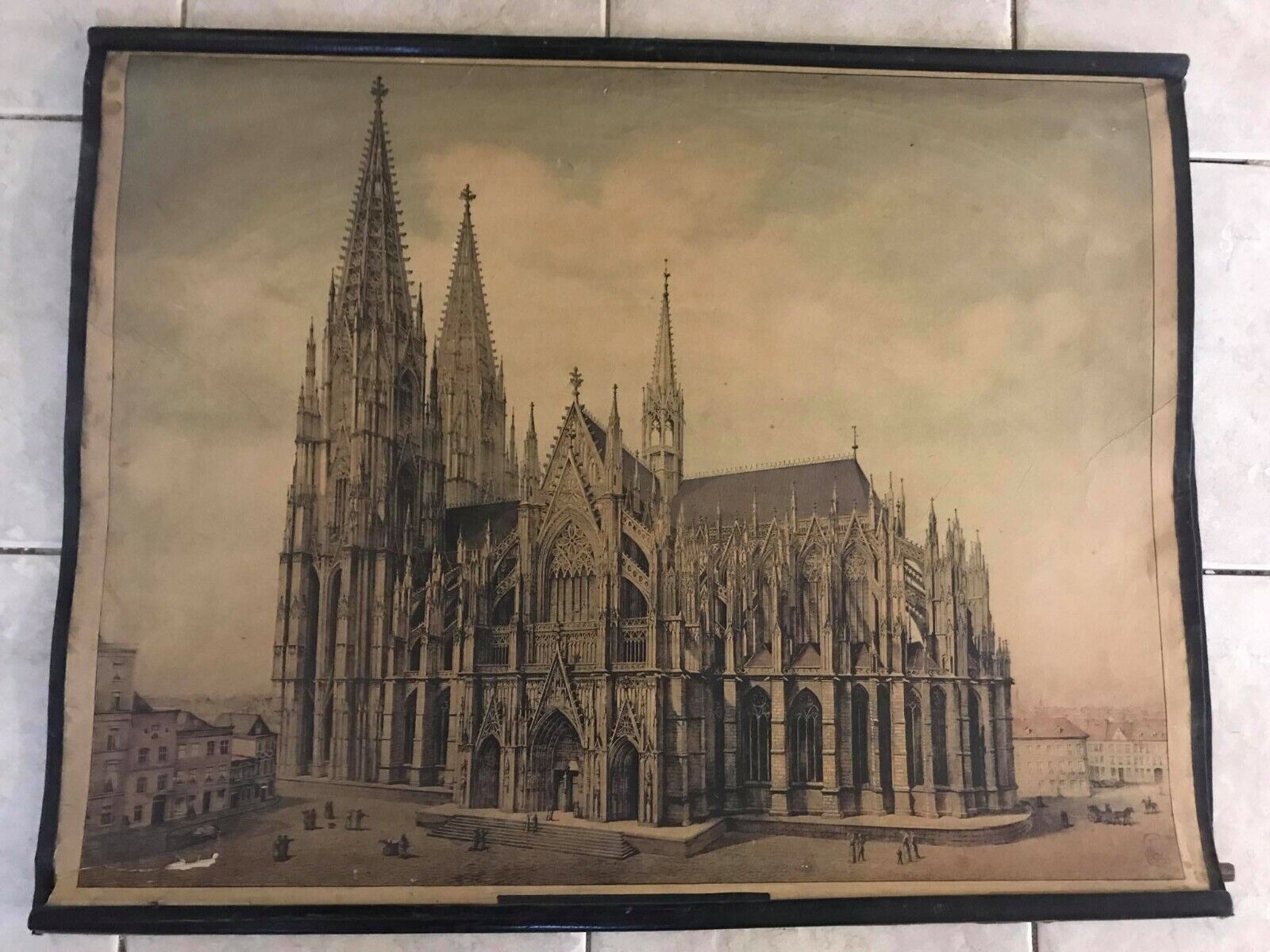 The Cathedral of Cologne - Europeana , Germany - litograph poster