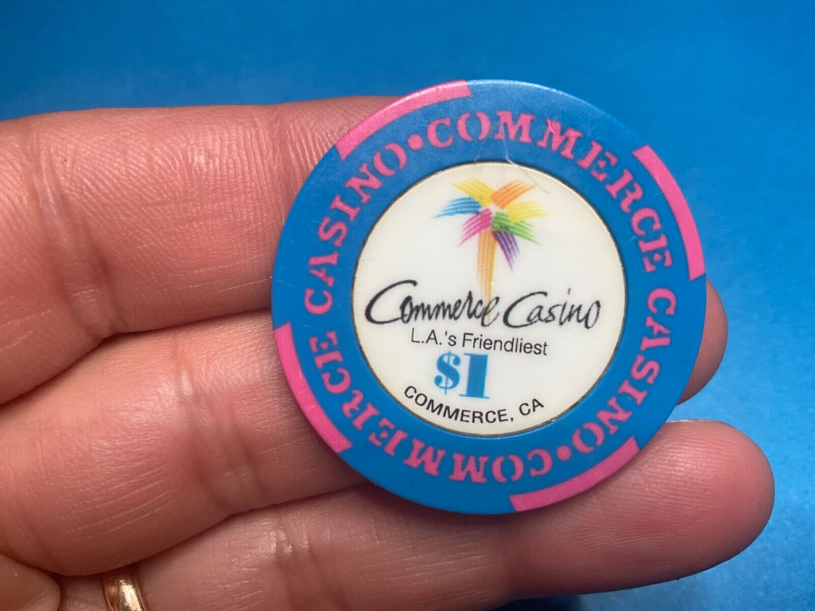 $1 COMMERCE  CASINO CALIFORNIA CASINO  CHIP———Y-294