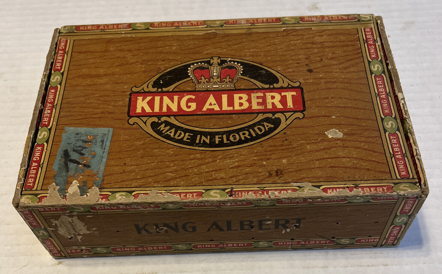 King Albert Cigar Box Florida Vintage Factory 110