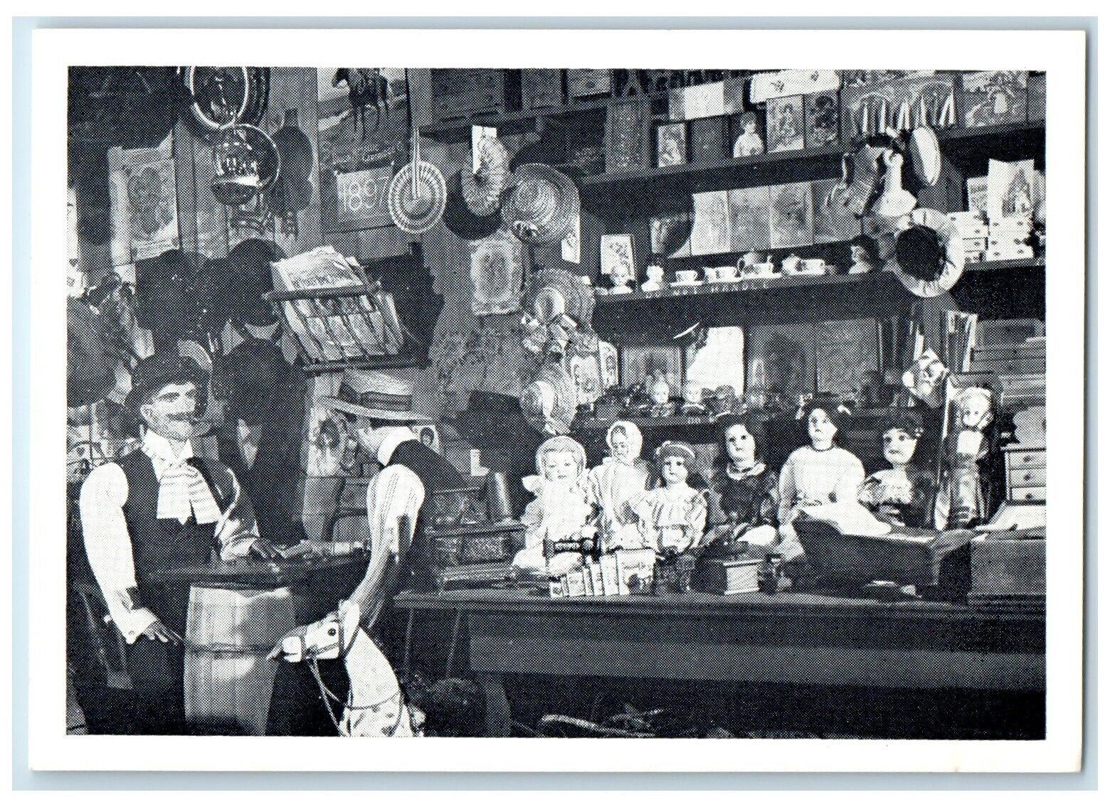c1940s Old General Store Interior Scene Galena Illinois IL Unposted Postcard