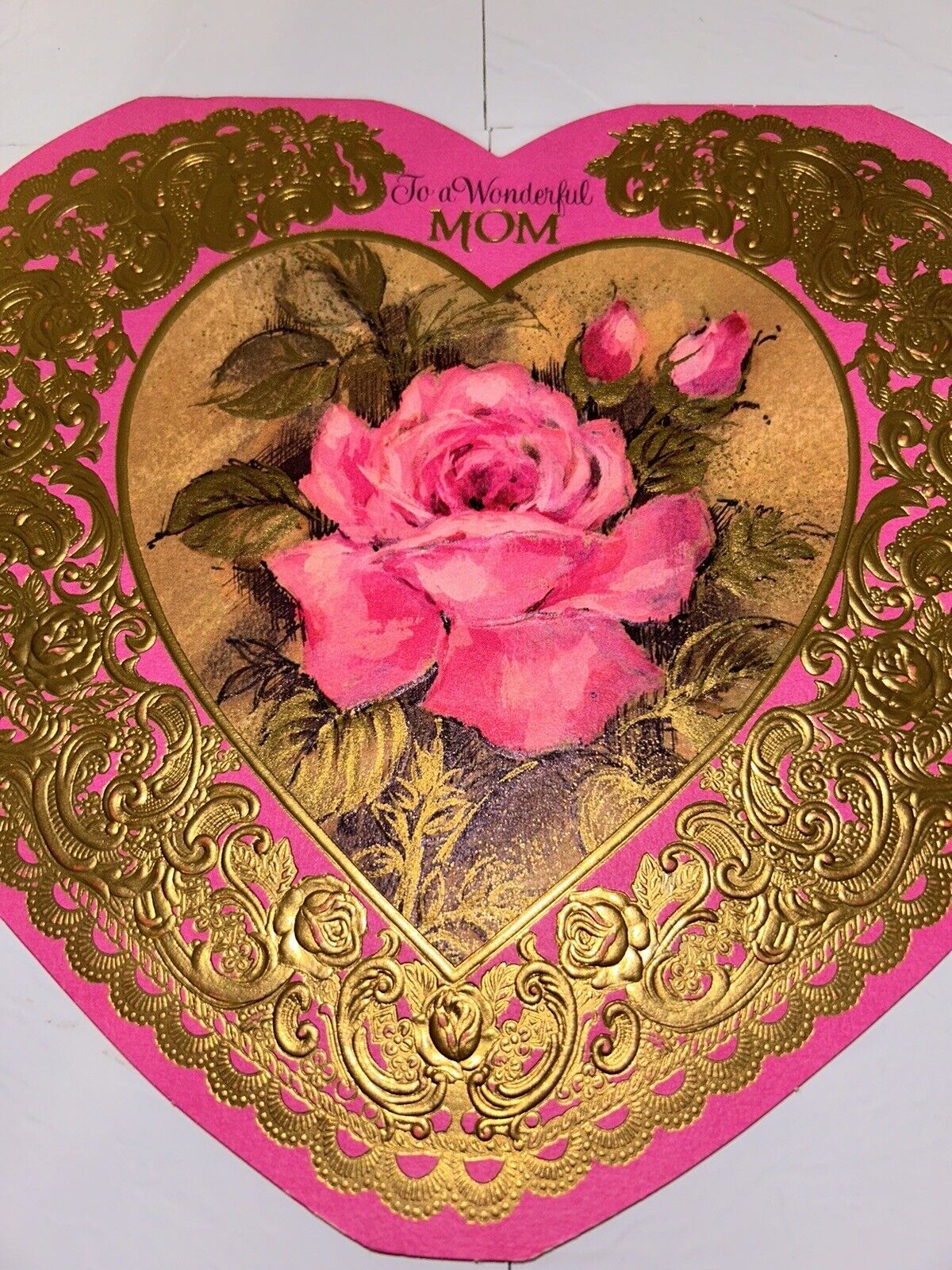 Vintage Hallmark To A Wonderful Mom Valentine’s Day Card
