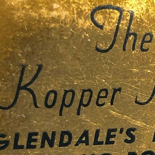 Vintage c1940\'s Matchbook Kopper Kettle Restaurant Glendale, CA