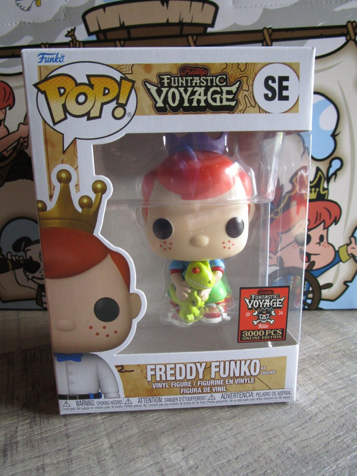 * Funko Box of Fun 2024 Funtastic Voyage, Freddy as Chuckie, Rugrats, LE 3000
