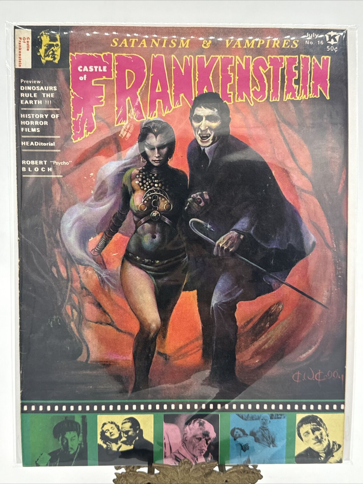 Vintage 1971 CASTLE OF FRANKENSTEIN #16 - Gothic Castle Magazine Monster Horror