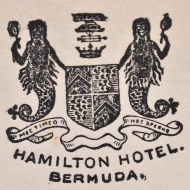 Vintage 1937 Hamilton Hotel Restaurant Menu Church Street Bermuda