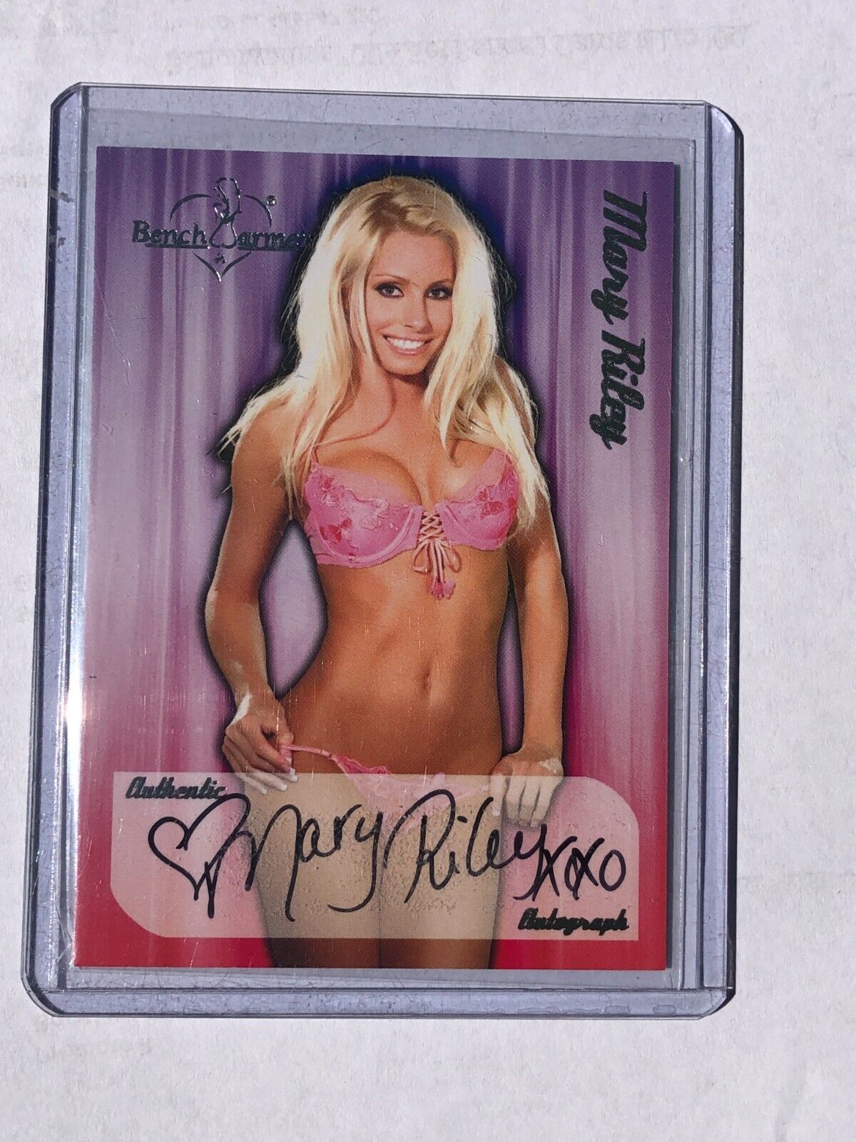 2006, Mary Riley, #20 of 20,  Authentic Autograph,  Benchwarmer, Card,