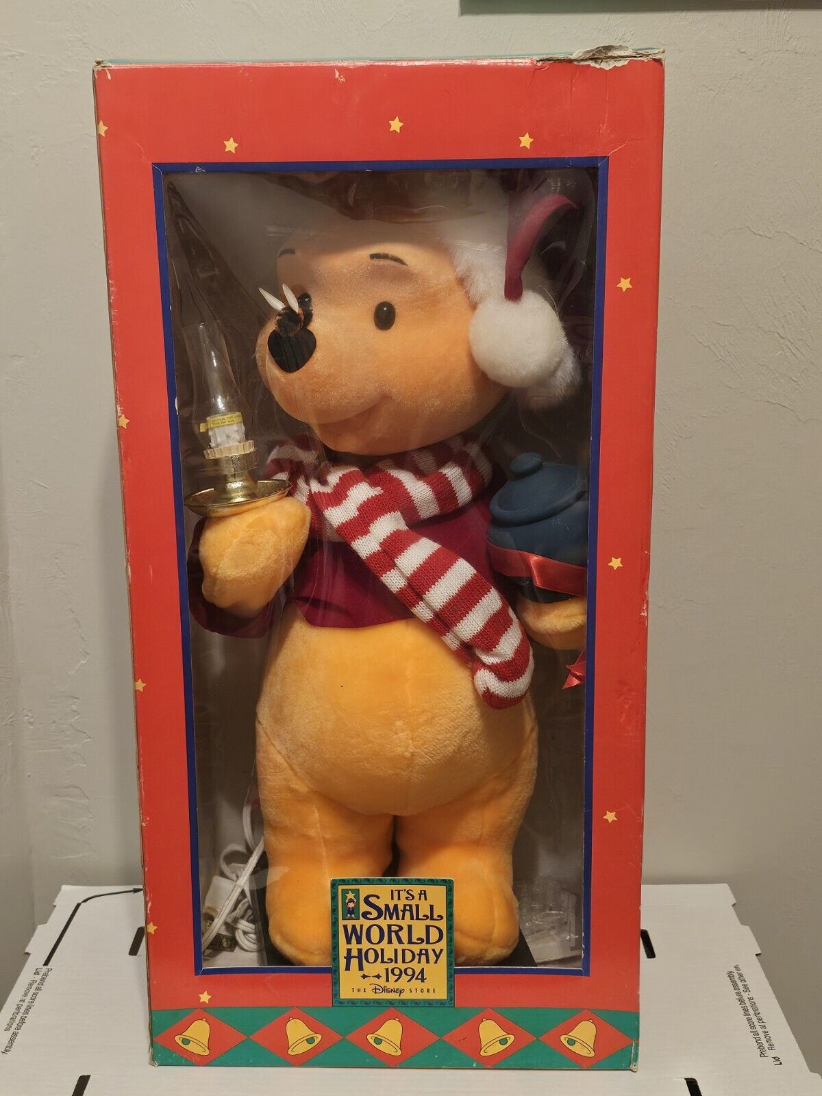 Vintage 1994 Disney It\'s A Small World Winnie the Pooh Animated Figurine