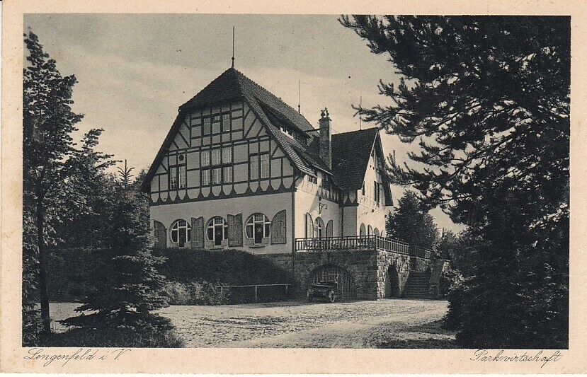 Ancient Ak Lengenfeld IN Vogtland Parkwirtschaft 1925 2