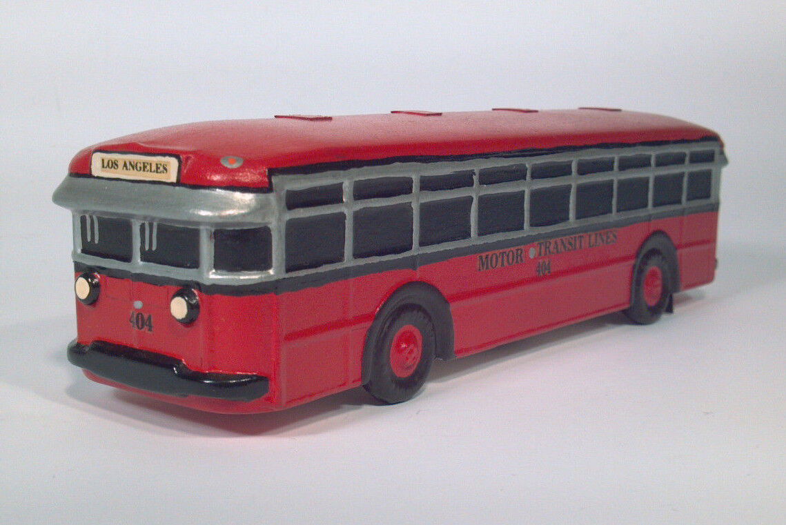 1970s Motor Bus Society Ceramic 1927-1934 Twin Coach Model 40 Scale Model Bus