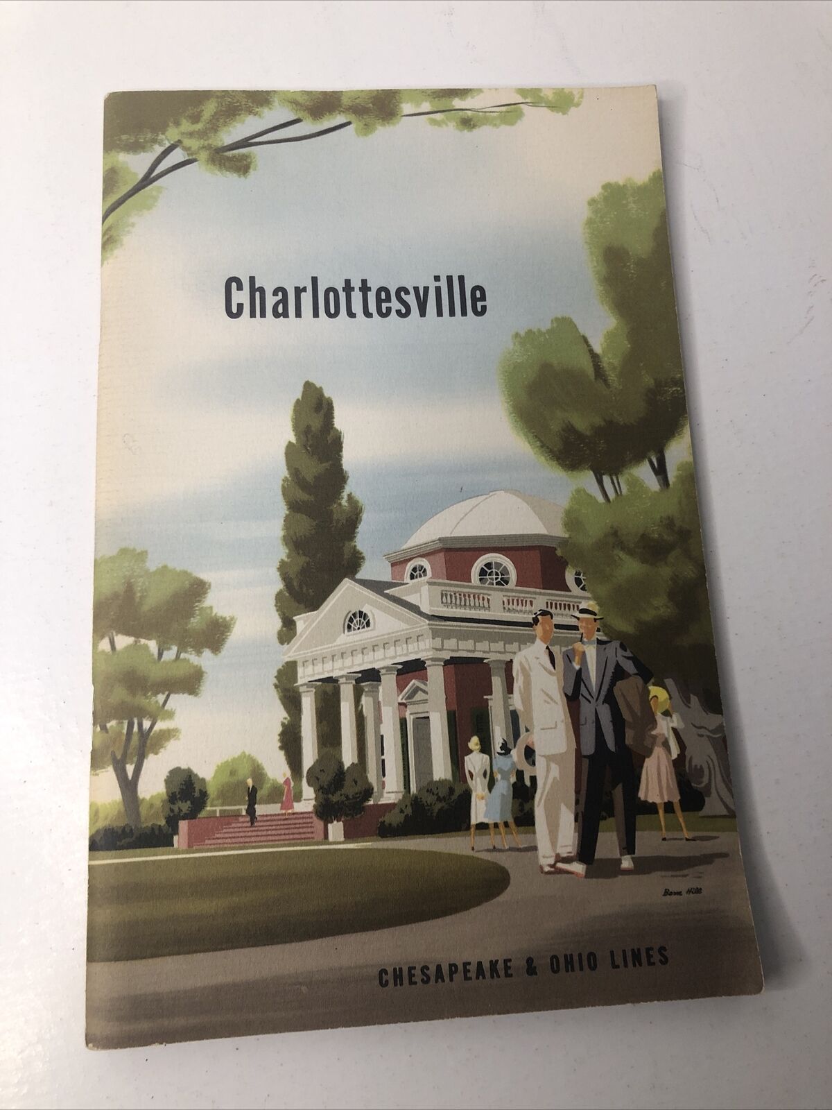 Vintage Chesapeake & Ohio Railroad Brochure to Charlottesville Souvenir  #4