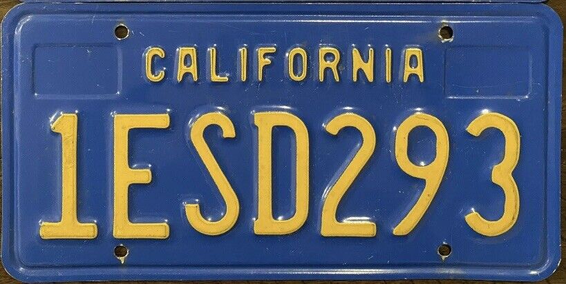 1970 ‘s EXPIRED, California, License Plate 