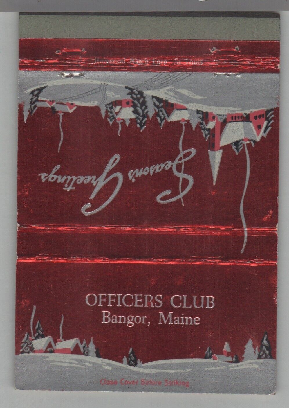Matchbook Cover - Officers Club Bangor, Maine