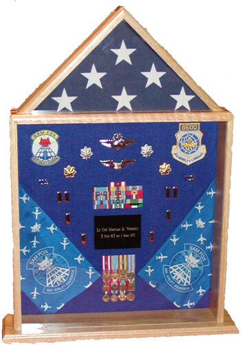 LARGE MILITARY BADGE PIN PATCH FLAG  CHALLENGE COIN DISPLAY CASE SHADOW BOX  