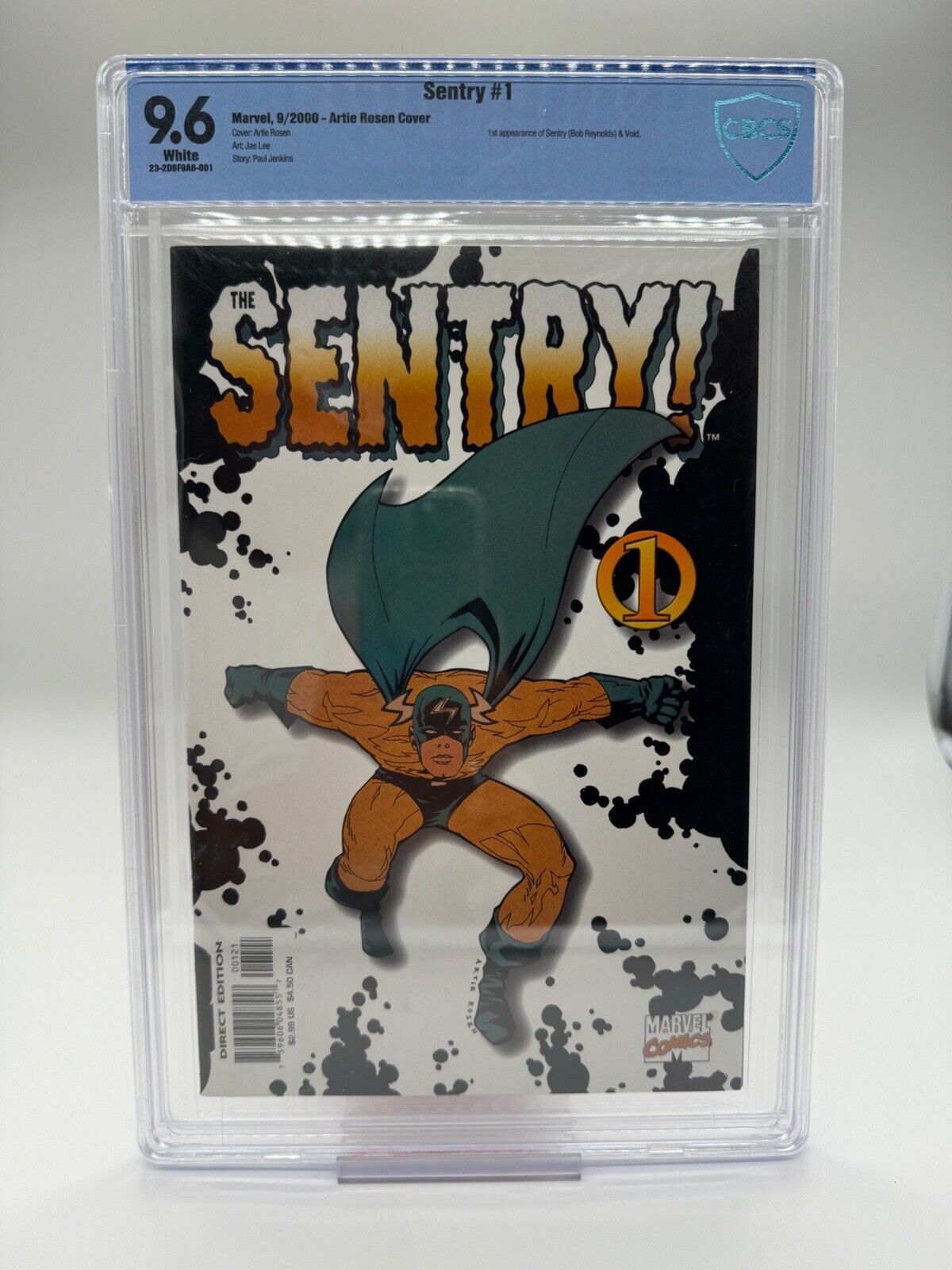 THE SENTRY # 1B - GRADED 9.6 CBCS WHITE PAGES
