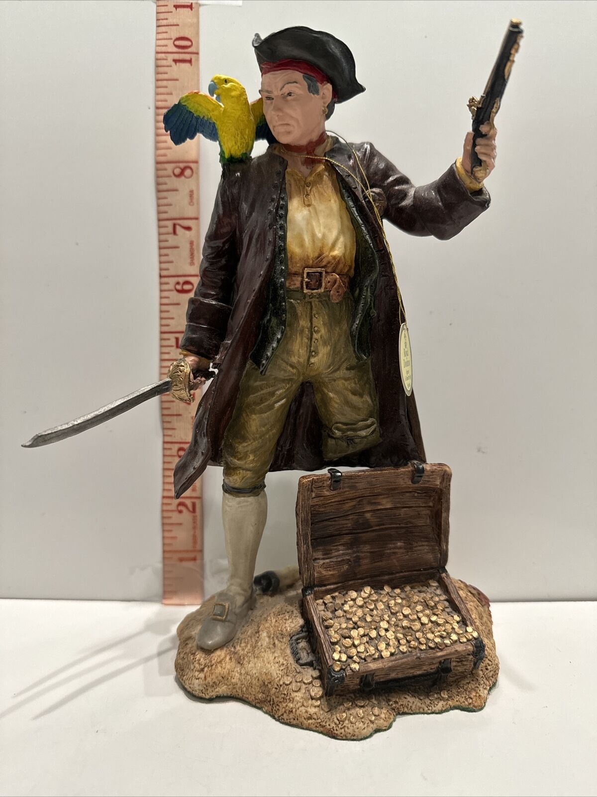 Vintage Royal Doulton Long John Silver Pirate Figurine Resin Hand-Painted 1990s