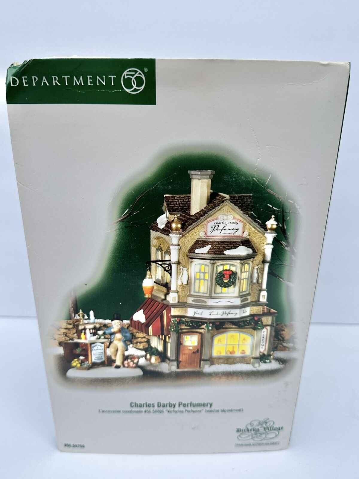 Department 56 Charles Darby Perfumery 58756 Dickens Series Mint. Box \'06 Perfume