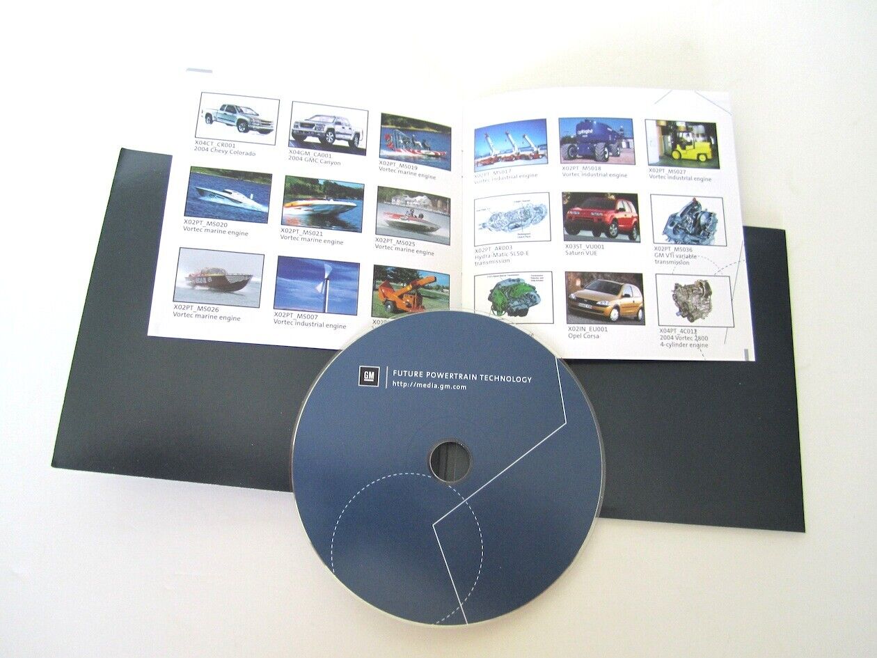 GM FUTURE POWERTRAIN TECHNOLOGY PRESS DISC - 2004