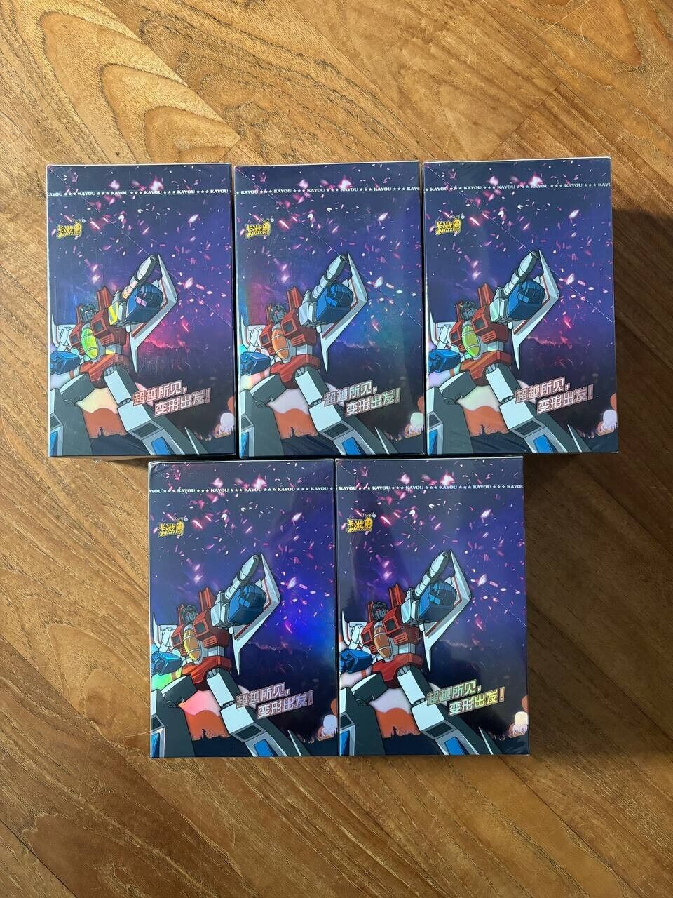 Lot X5 Box Transformers Kayou Sealed Display Trading Card Box Sealed Cards