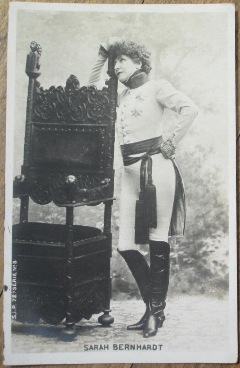 Sandra Bernhardt 1905 Realphoto French Fantasy Postcard Rppc Actress 13 Unused