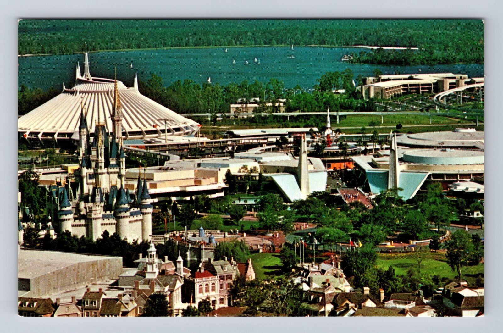 Orlando FL-Florida, Walt Disney World Magic Kingdom Many Worlds Vintage Postcard