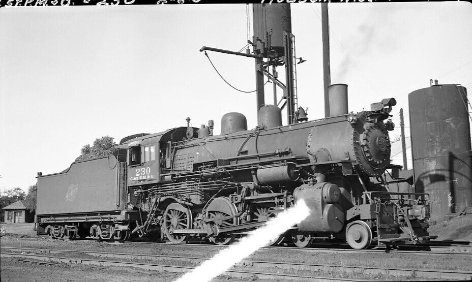 CStPM&O C&NW 230 4-6-0 Hudson Wisconsin 10-1954 Negative 21
