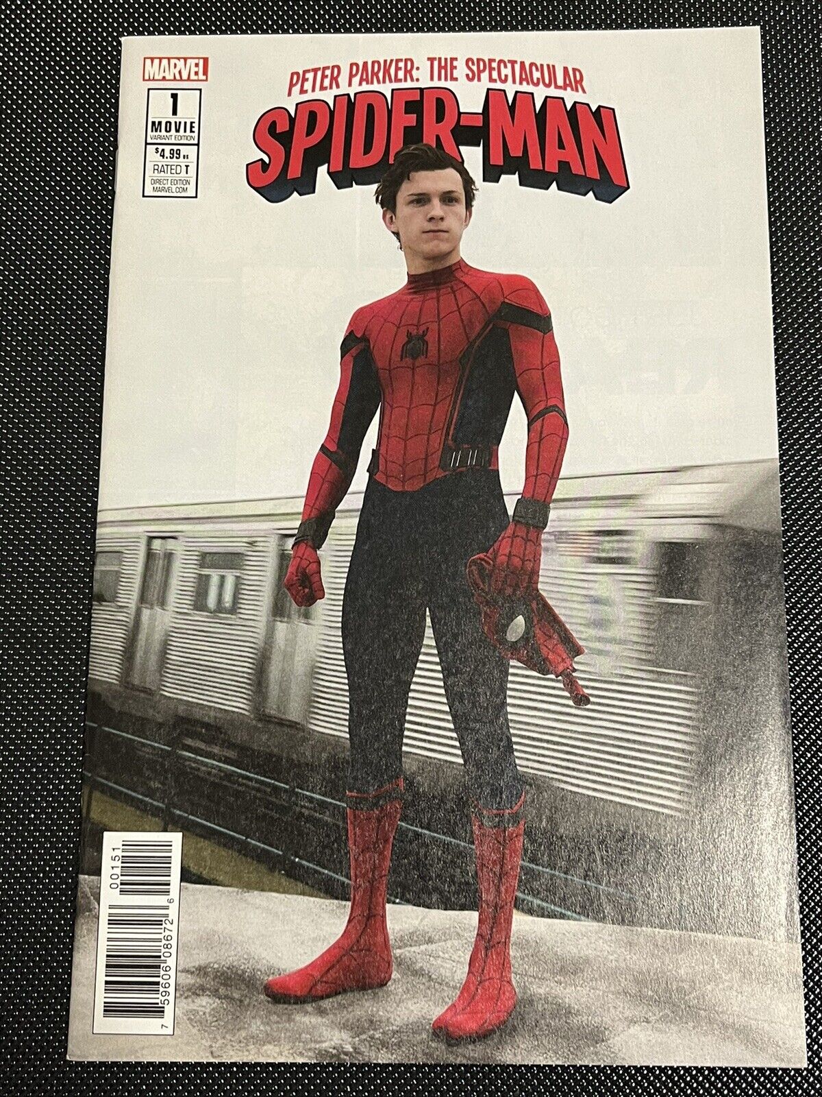 Peter Parker Spectacular Spider-man #1 Movie Photo Variant. NM- Or Better