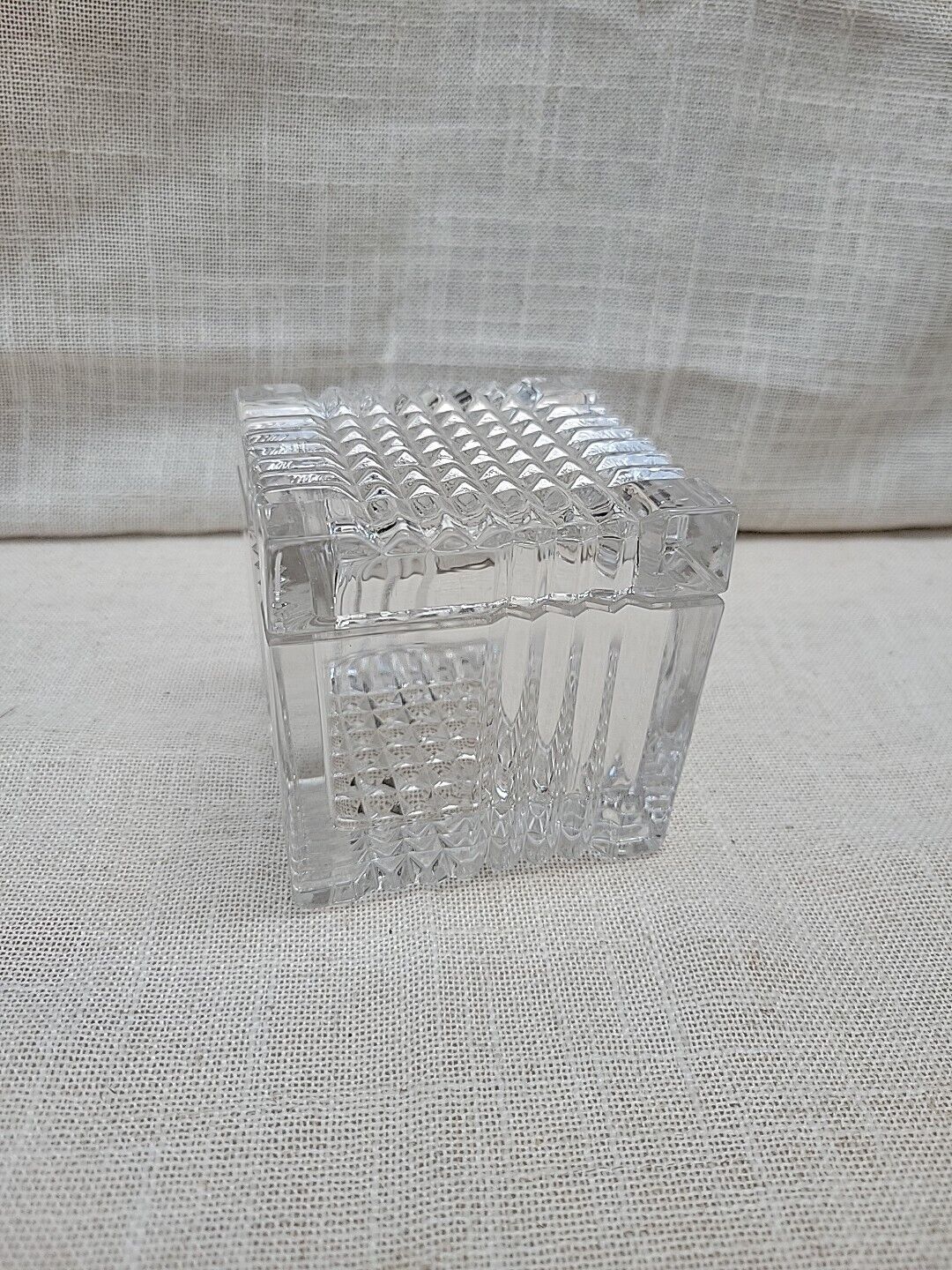 Mikasa Cut Glass Trinket Box