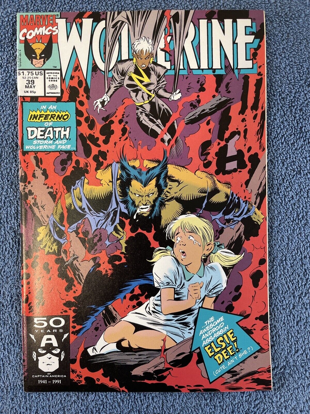 WOLVERINE #39 (Marvel, 1991) Elsie-Dee, Storm ~ Hama & SIlvestri
