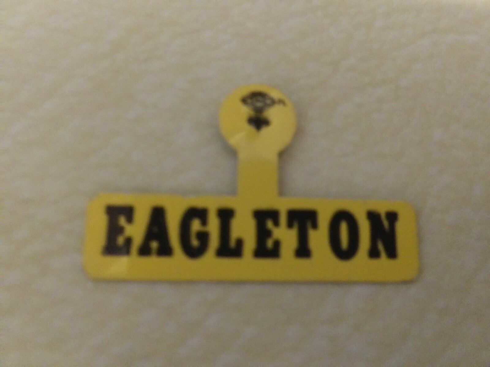 Missouri Senator Tom Eagleton Pin Back Senator Campaign Button tab local