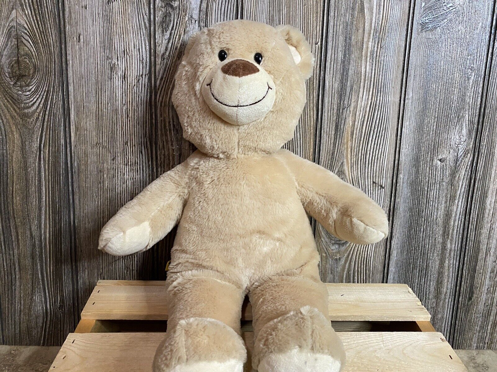 Build A Bear Plush Teddy Cream & Brown Tan BAB Workshop Stuffed animal toy