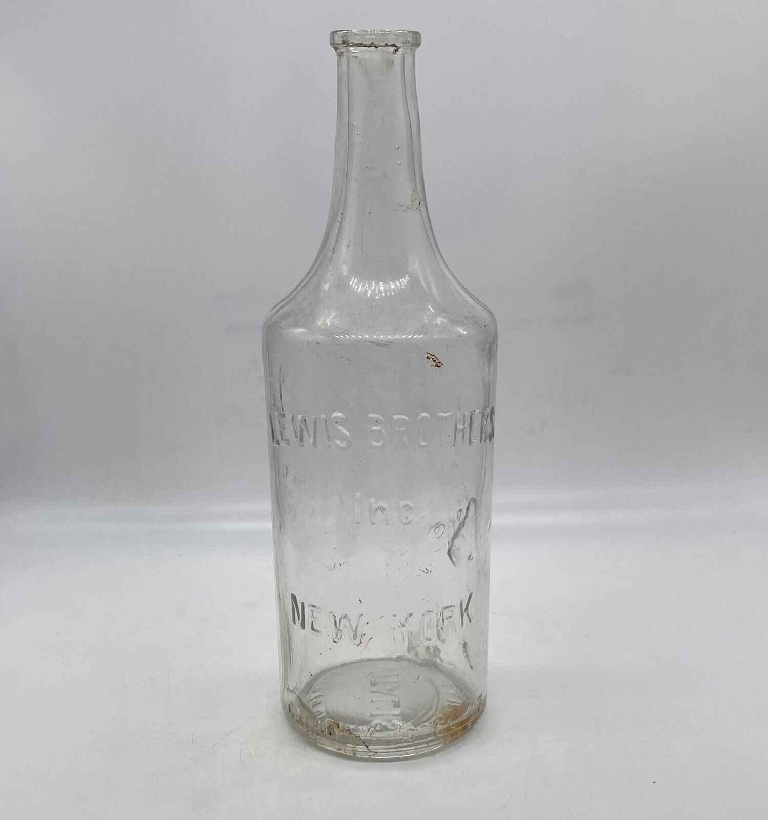Antique Lewis Brothers, Inc. New York Vitalis Vintage Glass Bottle R
