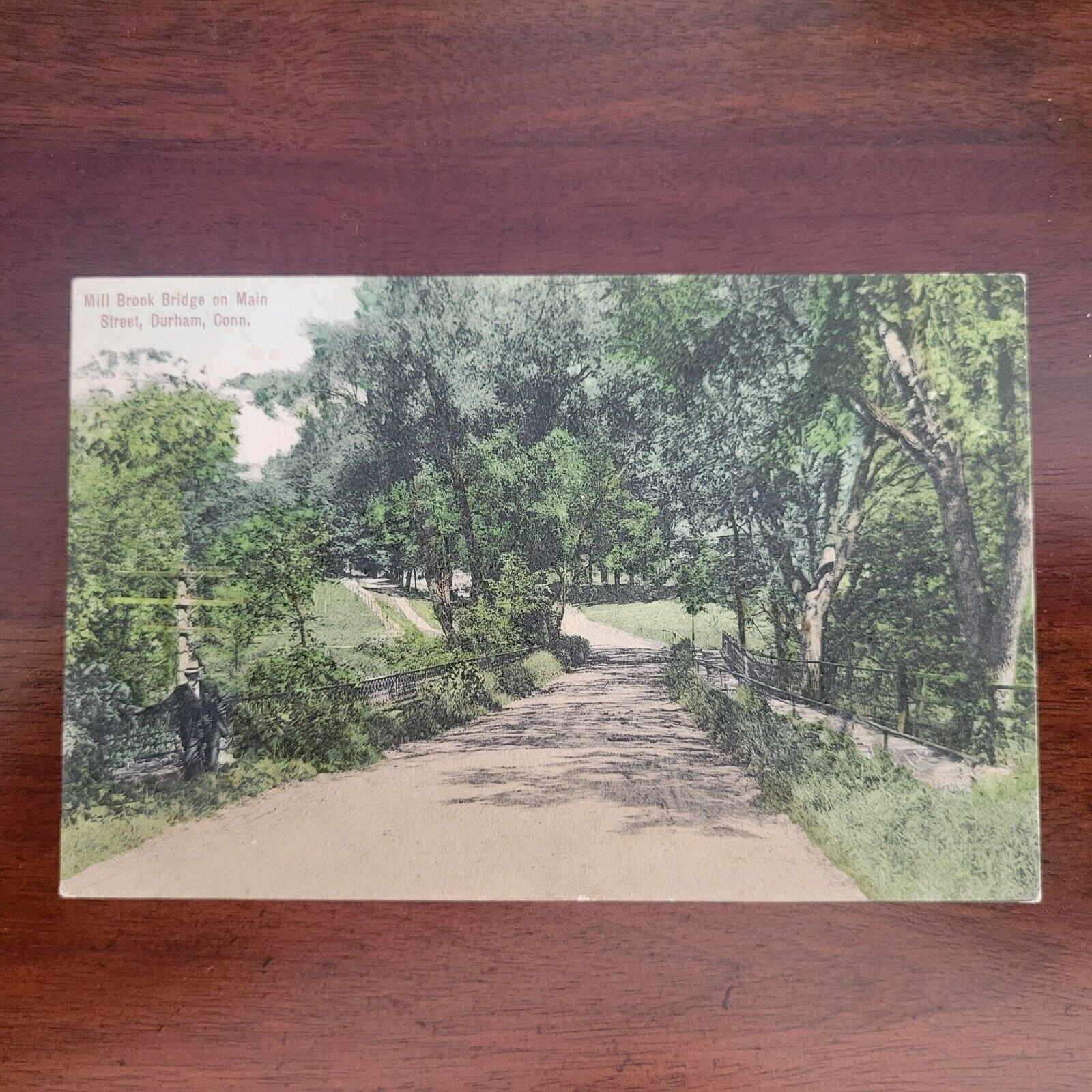 Durham Ct Conn Mill Pond Dam Hill Middlesex County Connecticut  Postcard 1909