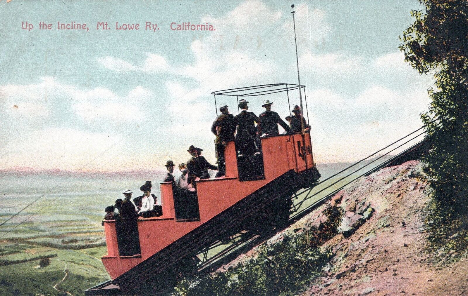 CALIFORNIA CA - Mt. Lowe Railway By The Incline Postcard