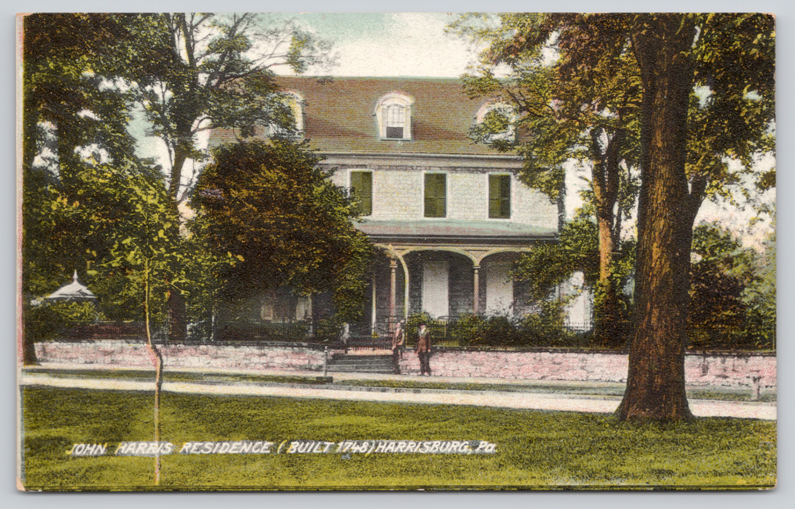 Postcard Harrisburg, Pennsylvania, John Harris Residence, built 1748 A1000