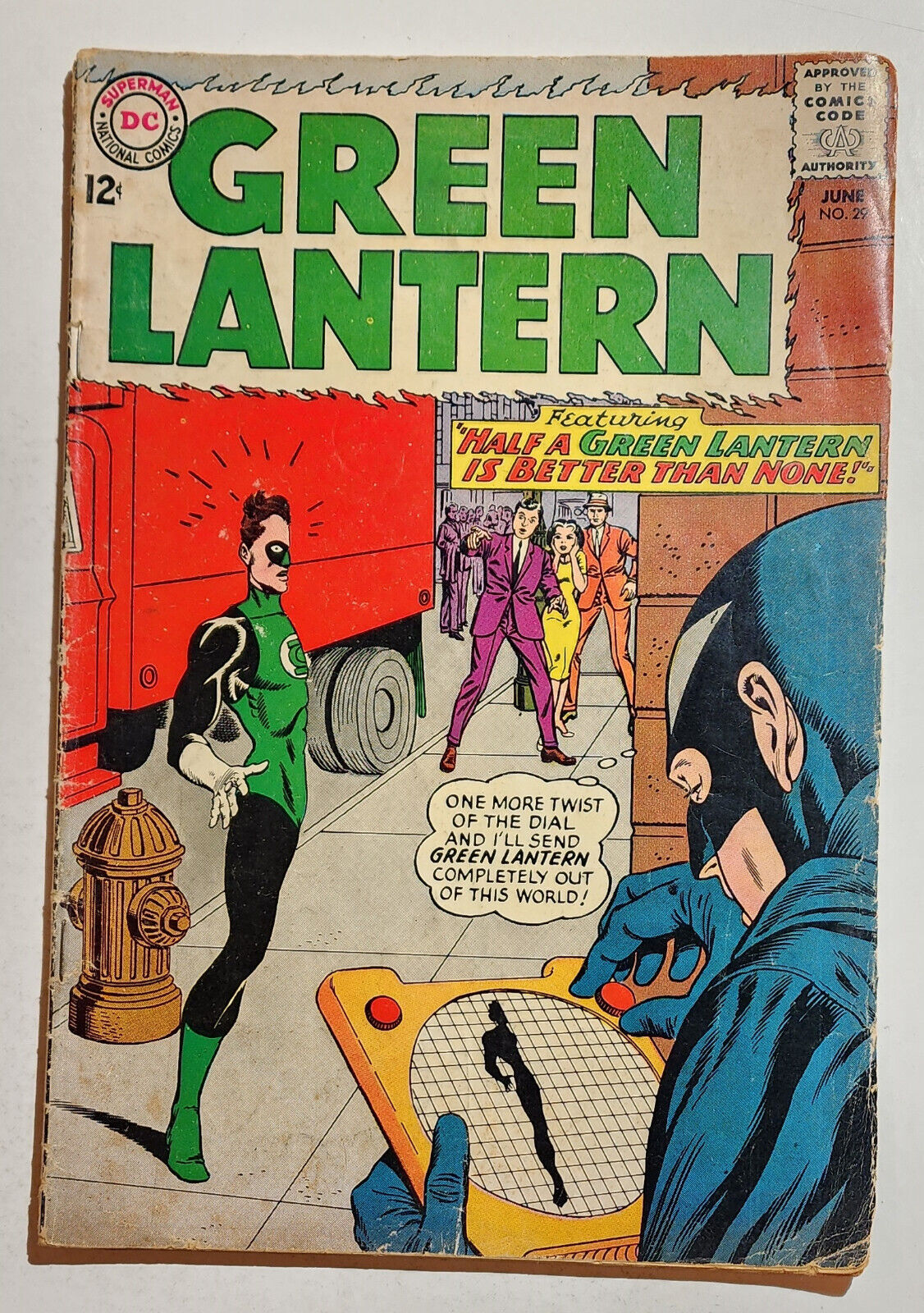 GREEN LANTERN #29 1964 Silver Age DC, GIL KANE 1st Appearance BLACK HAND