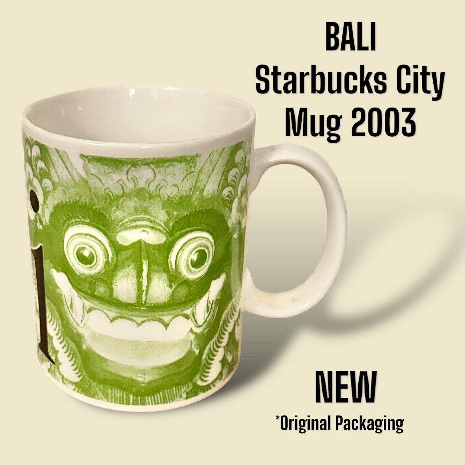 STARBUCKS BALI City Mug 2003 Original Packaging Purchased in Bali NEW