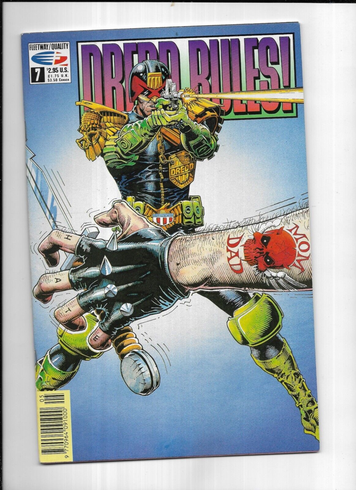 F/Q Comics~ Dredd Rules ~  Lot of 3 #s  7 11 12  (1992)