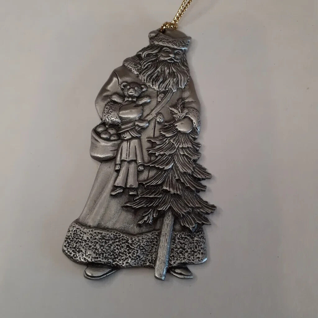 Avon 1993 Pewter Father Christmas Ornament