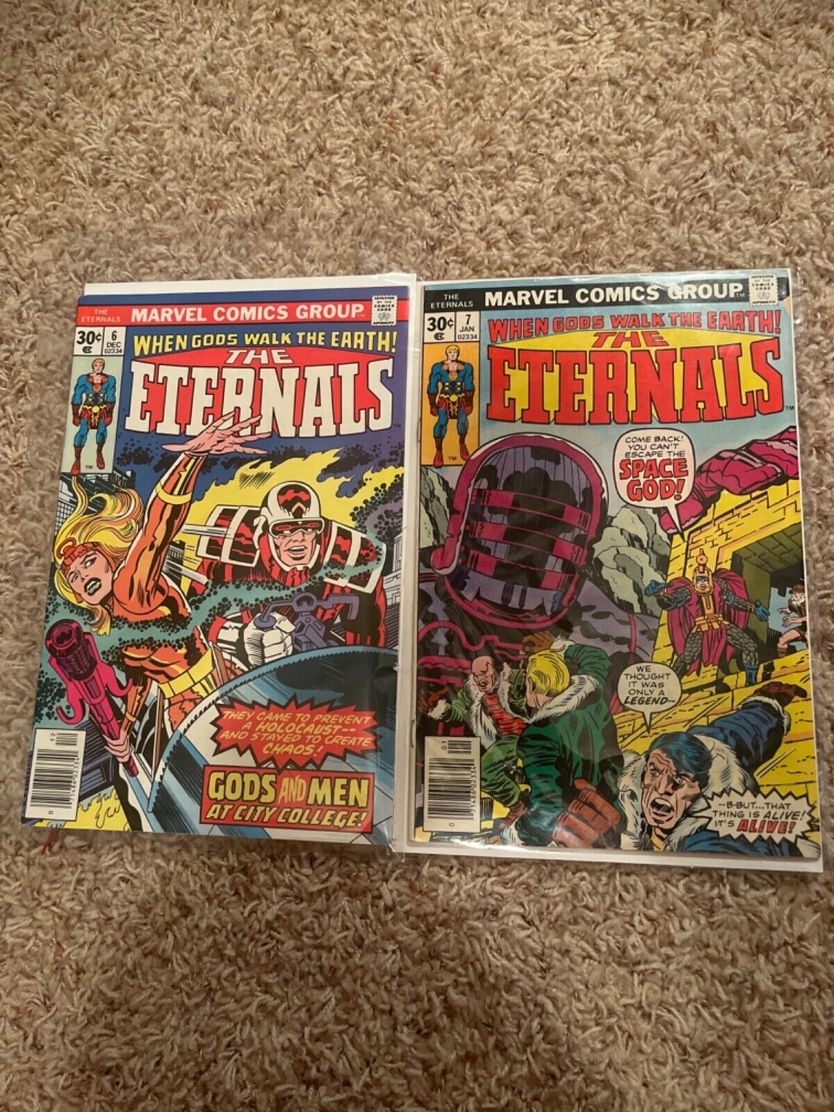 The Eternals 6 & 7 LOT OF 2 comic 1976 Celestials Appearance