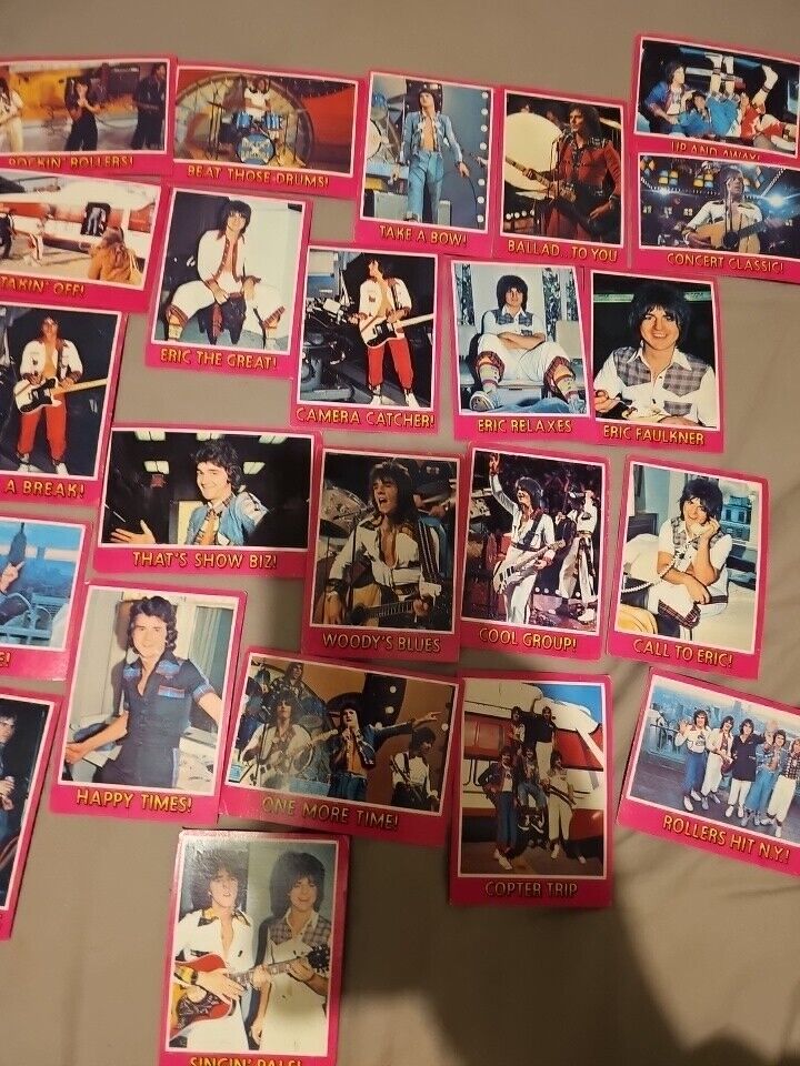 1975 Topps 23 Card Lot Bay City Rollers Card