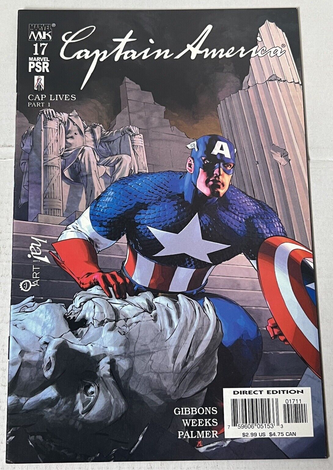 Captain America #17: Cap Lives Part 1 Marvel Comic